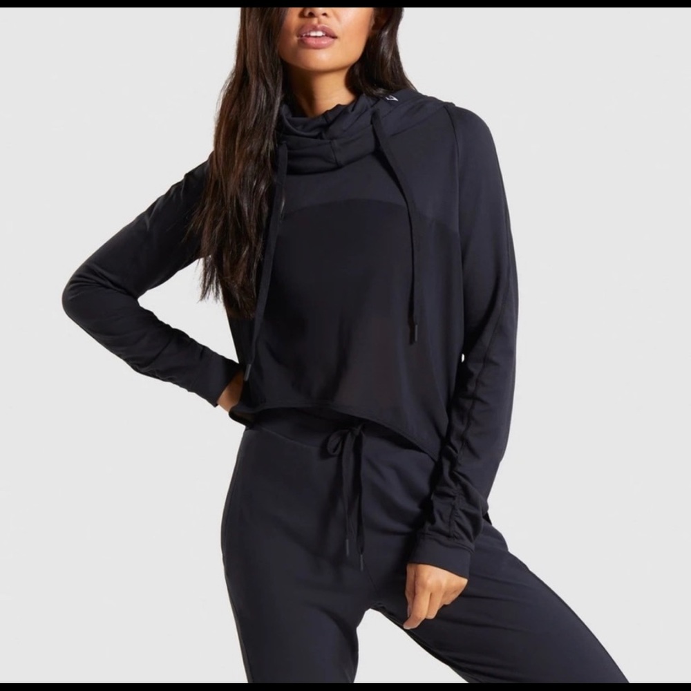 Gymshark Aura Hoodie Black oversized hoodie